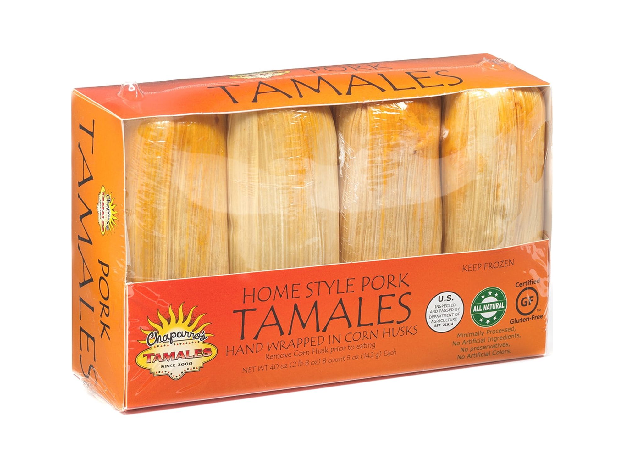 Chaparros Tamales, Gluten Free, 8 pack, 5 Oz (Frozen) thumbnail 2