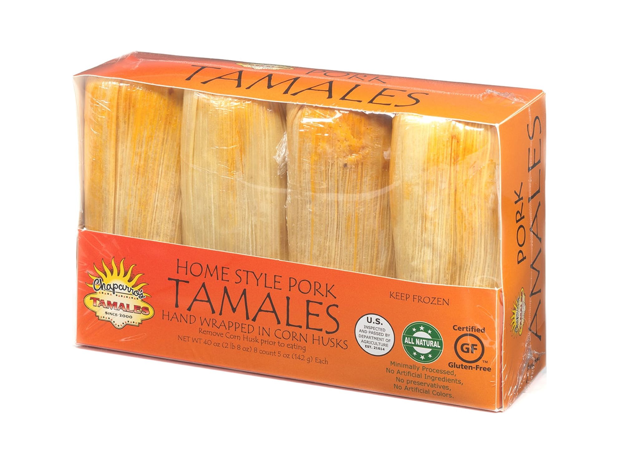 Chaparros Tamales, Gluten Free, 8 pack, 5 Oz (Frozen) thumbnail 3