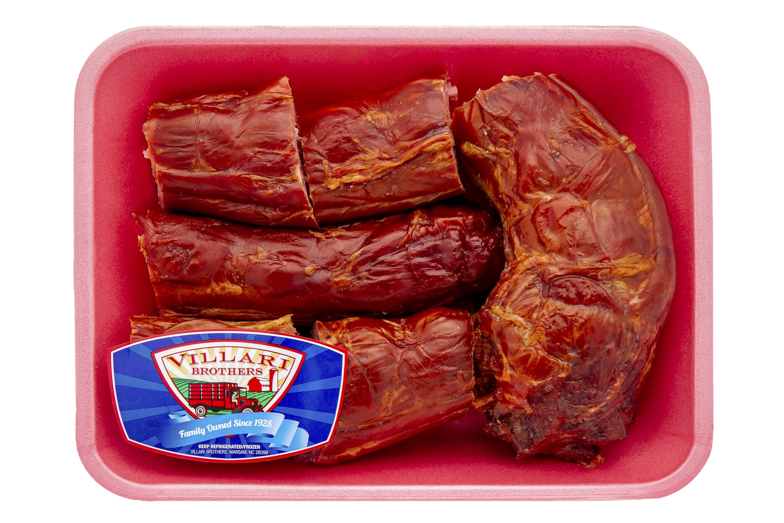Villari Brothers Hickory Smoked Cut Turkey Necks, Gluten Free, 1.75lb - 2.5lb Tray Pack thumbnail 3