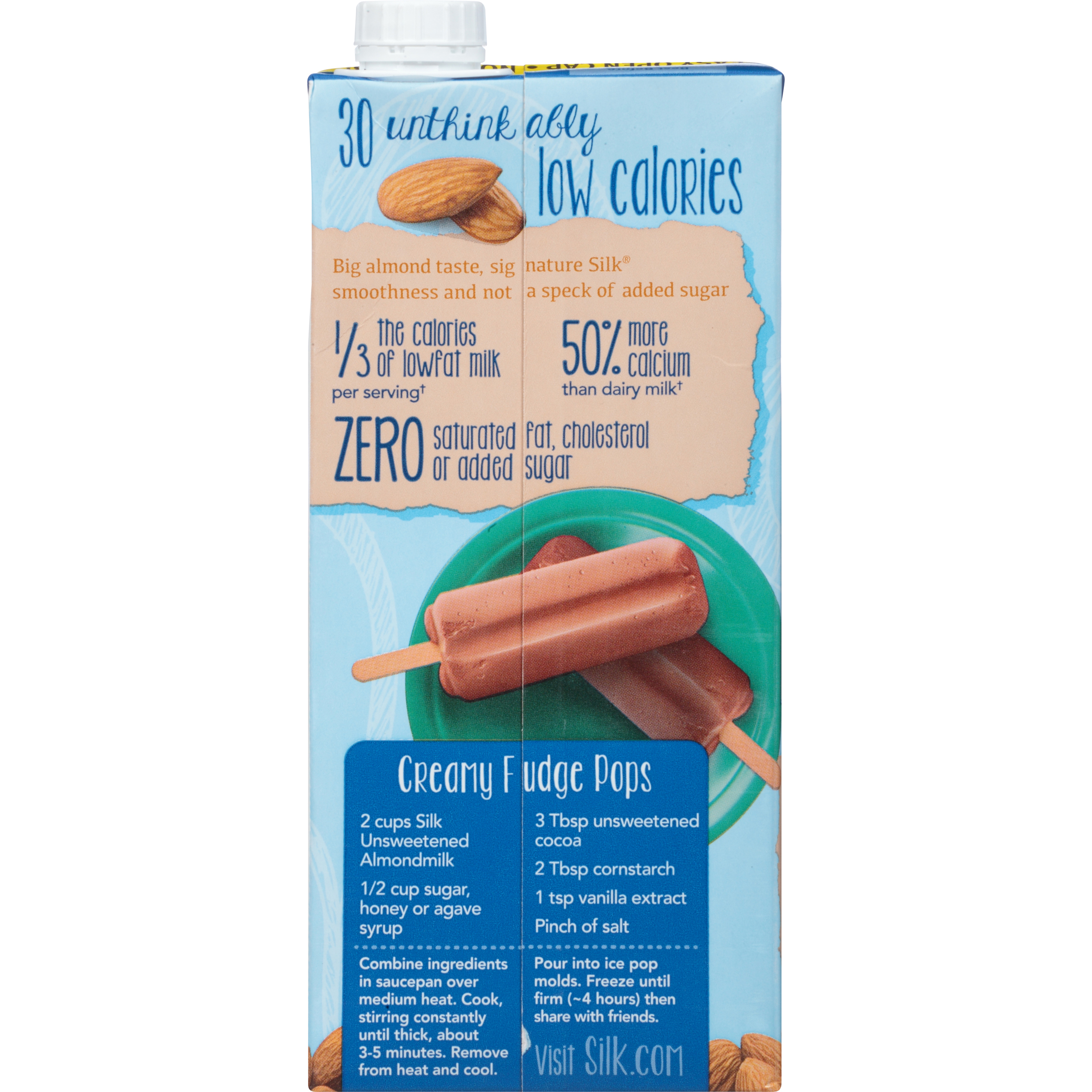 Silk Shelf Stable, Dairy Free, Lactose Free, Gluten Free, Unsweetened Almond Milk, 32 fl oz Quart thumbnail 4