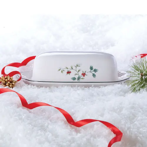Pfaltzgraff Winterberry Covered Butter Dish Dinnerware Set thumbnail 4