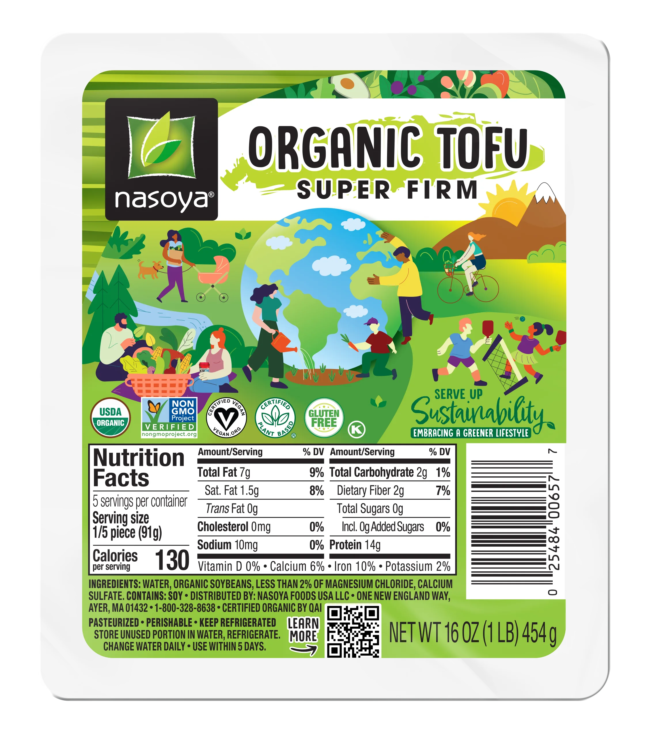 Nasoya Refrigerated Organic Super Firm Tofu, 16 oz