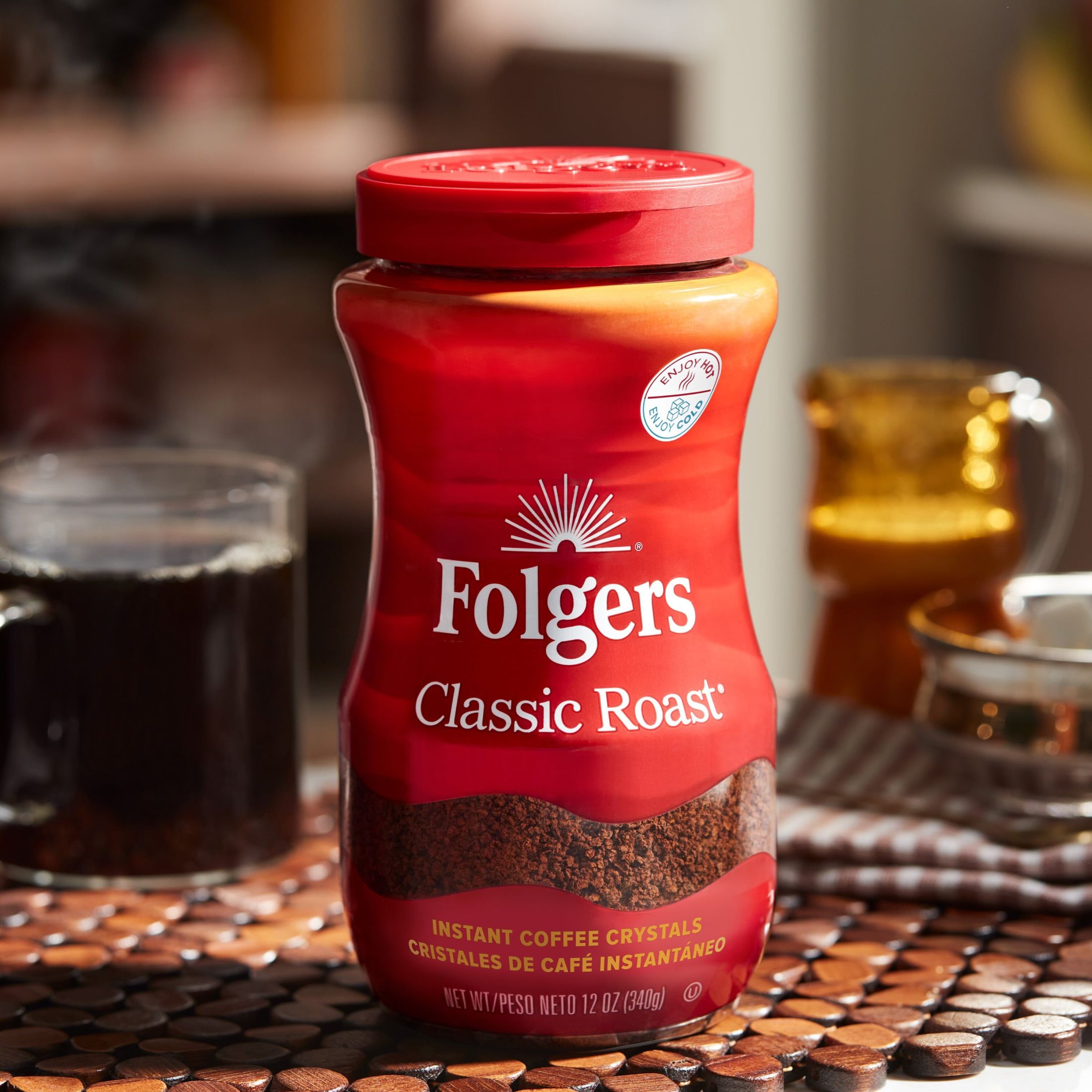 Folgers Classic Roast Instant Coffee, 12 oz Jar thumbnail 3