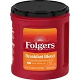 Folgers Breakfast Blend Ground Coffee, Smooth & Mild Coffee, 33.7 oz Canister