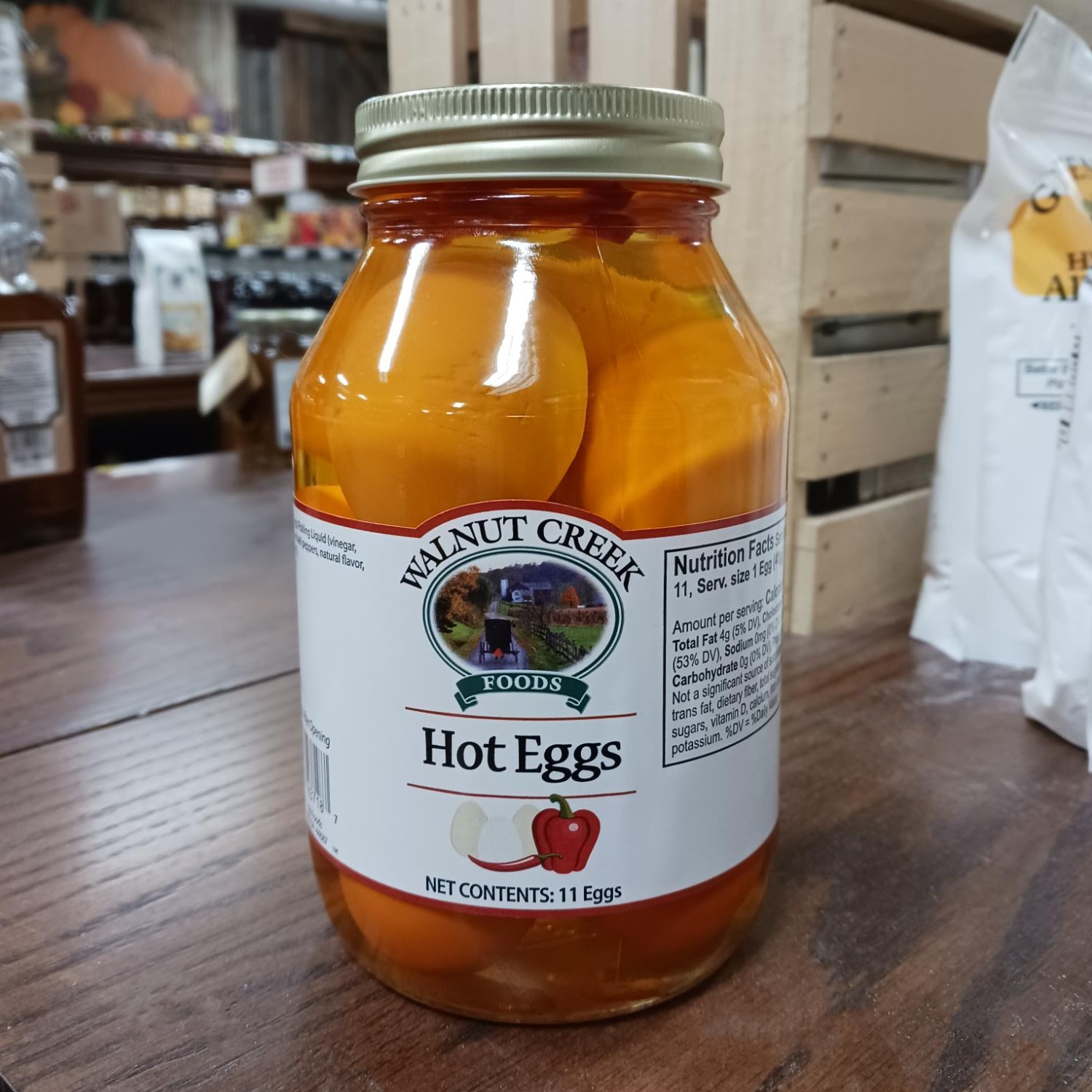 Walnut Creek Foods Ready to Eat USA Made Amish Hot Eggs 32 Oz thumbnail 2