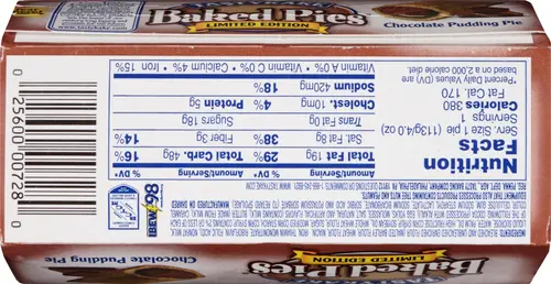 TastykakeÂ® Chocolate Pudding Pie 4 oz. Box thumbnail 3