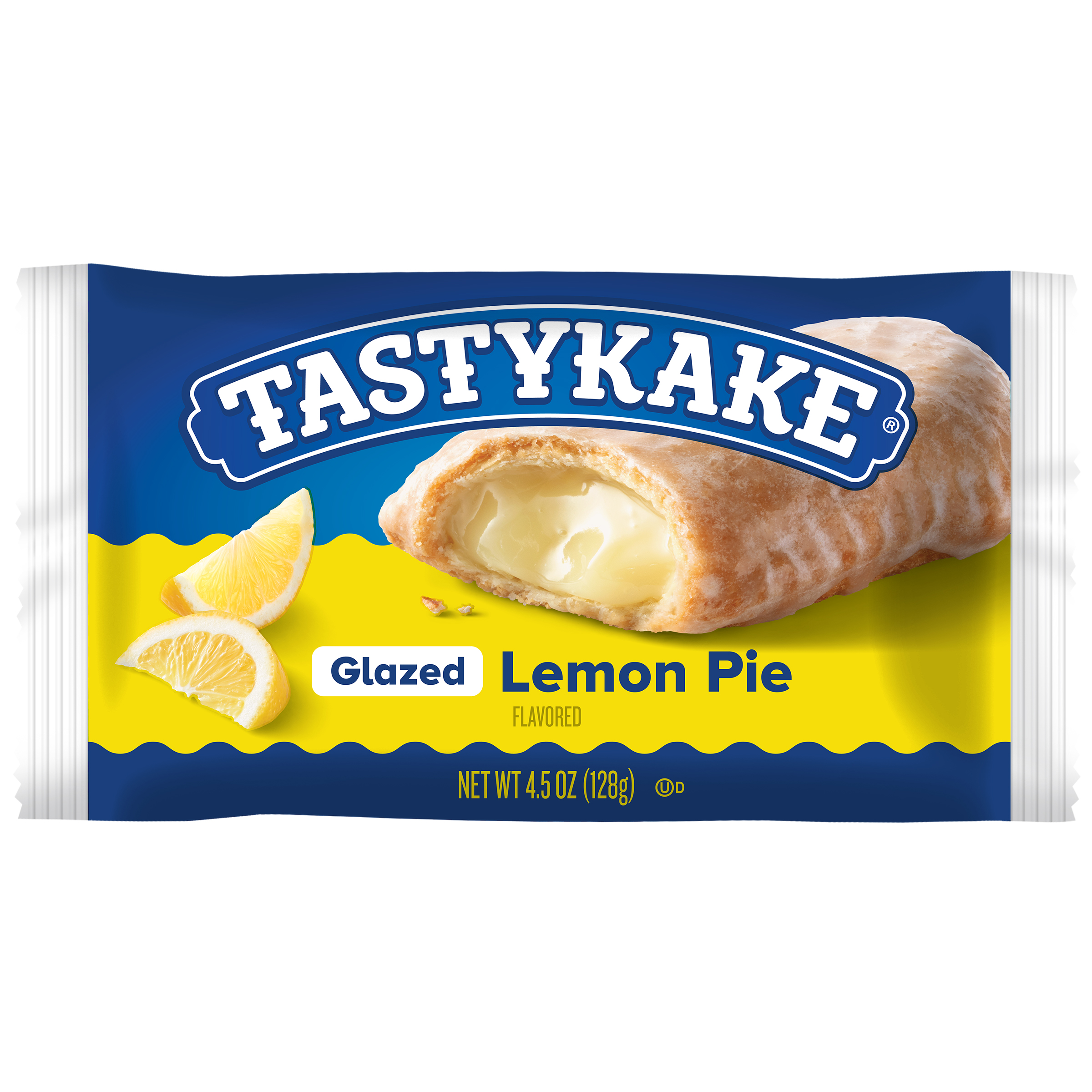 Tastykake Glazed Lemon Pie, Individually Wrapped Snack Pie, Fruit Pie, 4.5 oz