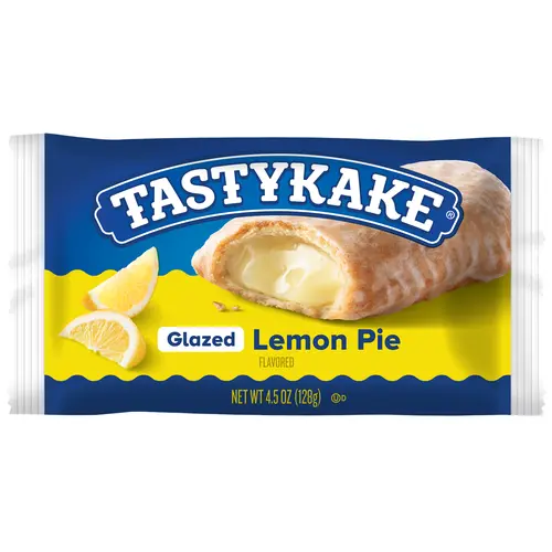 Tastykake Glazed Lemon Pie, Individually Wrapped Snack Pie, Fruit Pie, 4.5 oz thumbnail 2