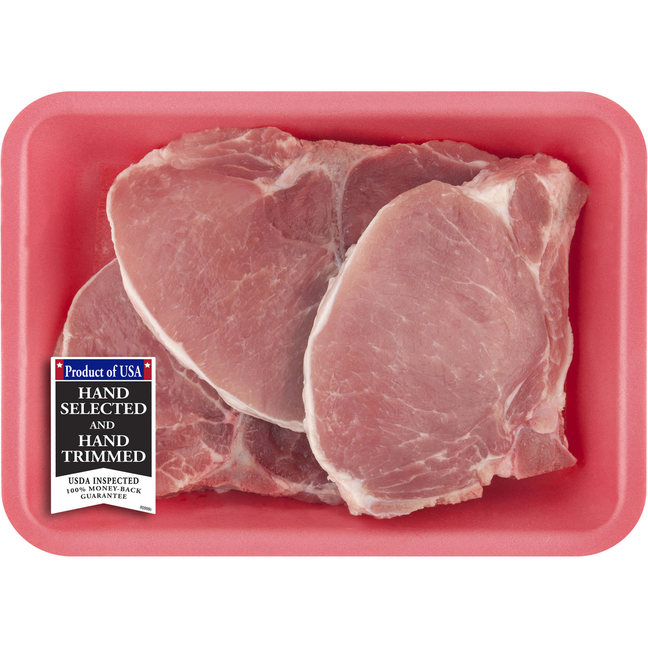 Pork Center Cut Loin Chops Bone-In, 1.1 - 2.6 lb Tray
