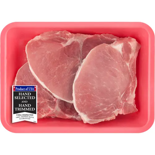 Pork Center Cut Loin Chops Bone-In, 1.1 - 2.6 lb Tray