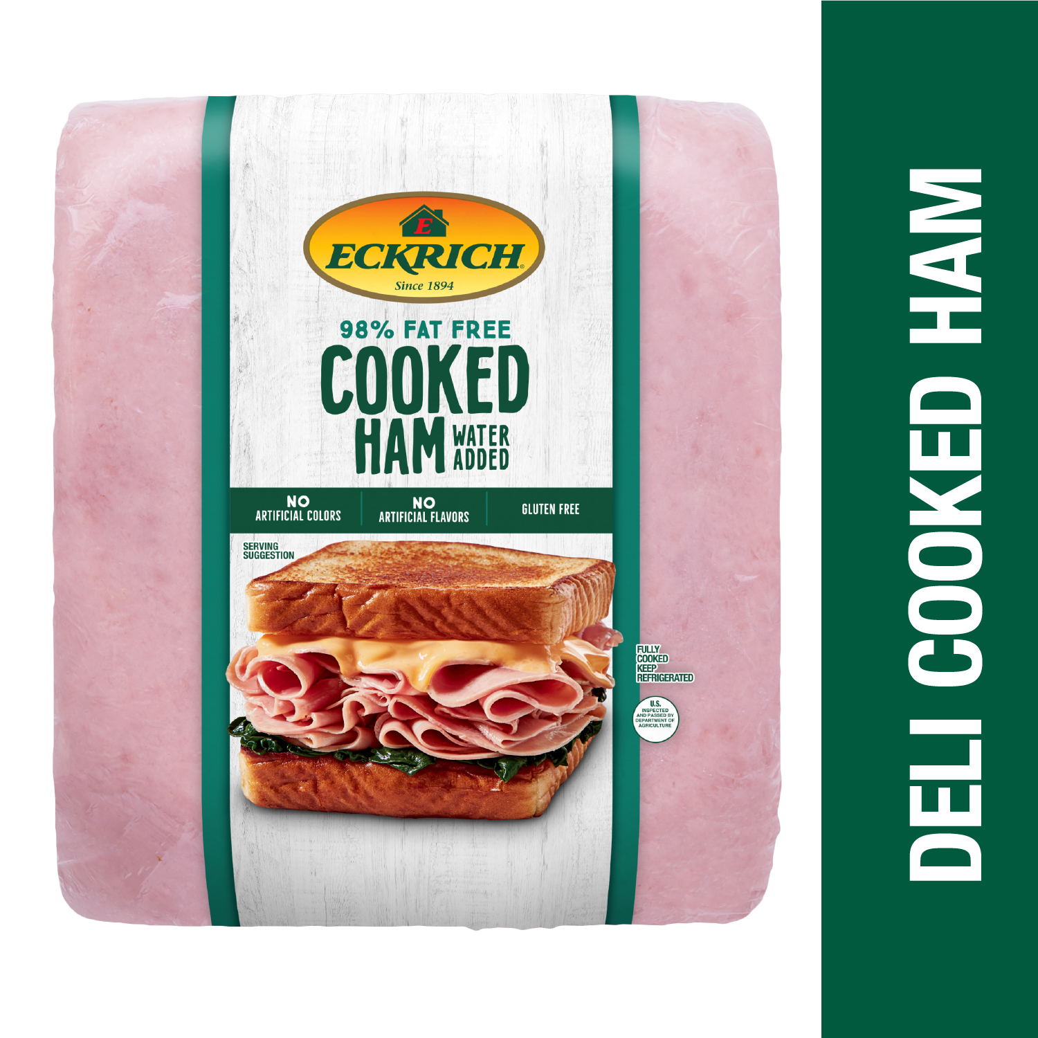 Eckrich Deli Cooked Ham, Deli Sliced