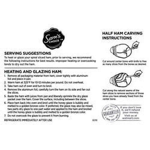 Sam's Choice Spiral-Cut Maple Pecan Flavored Double Glazed Ham, 8 - 13 lbs thumbnail 4