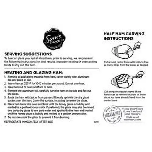 Sam's Choice Spiral-Cut Maple Pecan Flavored Double Glazed Ham, 8 - 13 lbs thumbnail 4