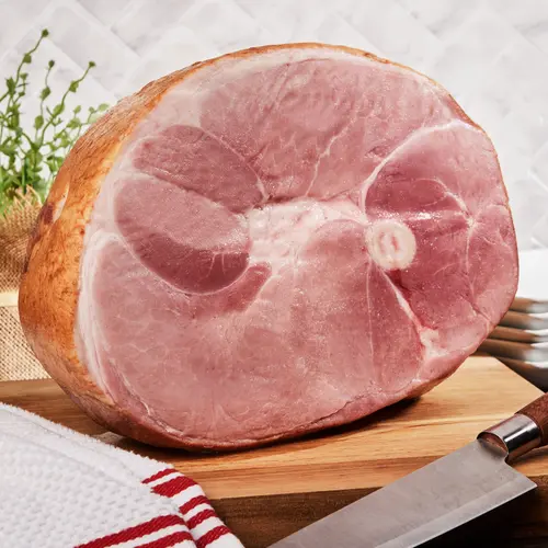Great Value Hickory Smoked Ham Portion, Fully Cooked, Bone-In, 7- 9 lb thumbnail 4