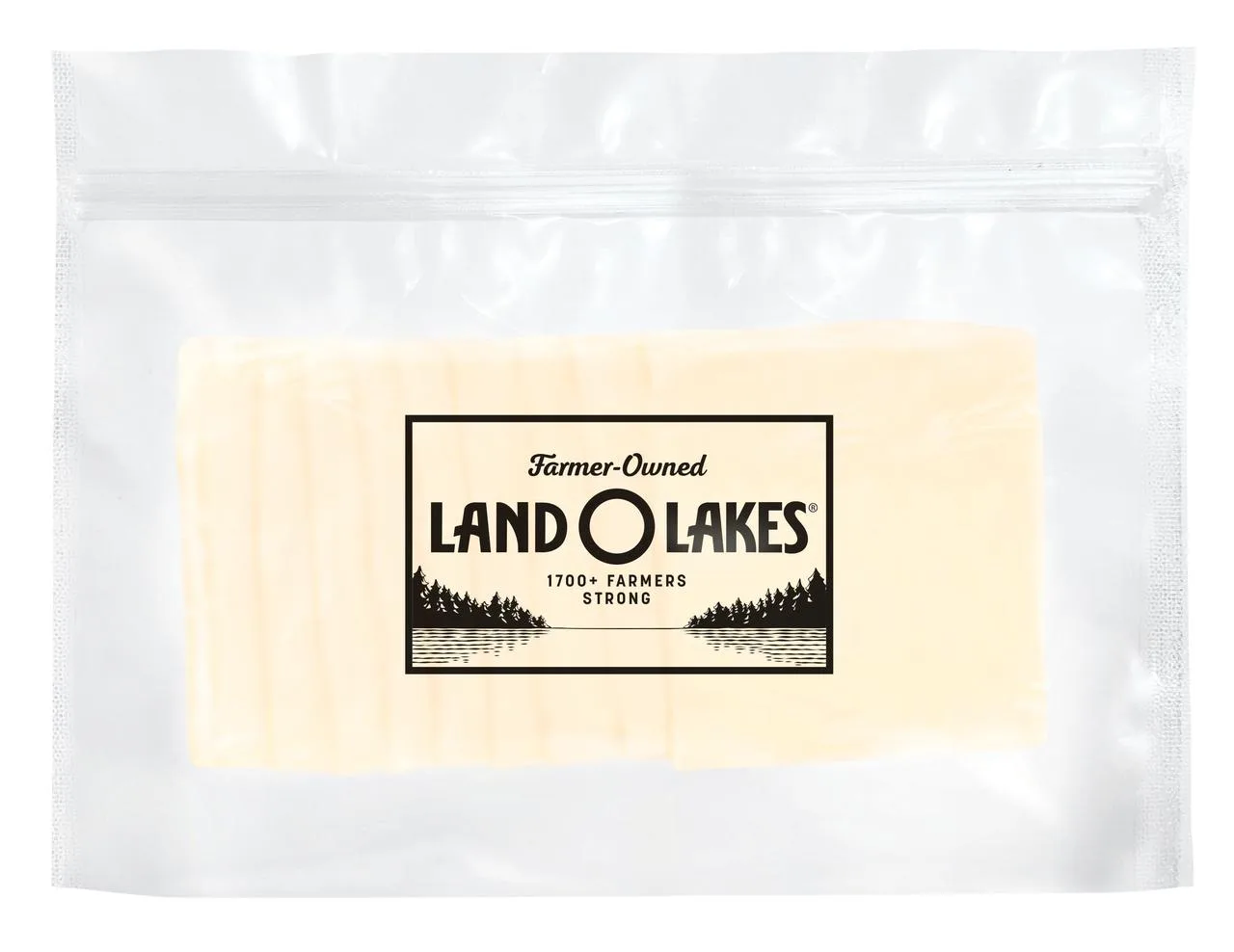 Land O Lakes White American Cheese, Sliced (Fresh, Plastic Bag)