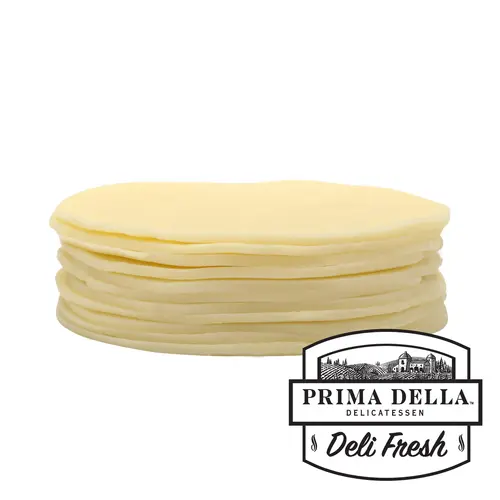 Prima Della Non Smoked Provolone Cheese, Freshly Sliced (Fresh, Plastic Bag)