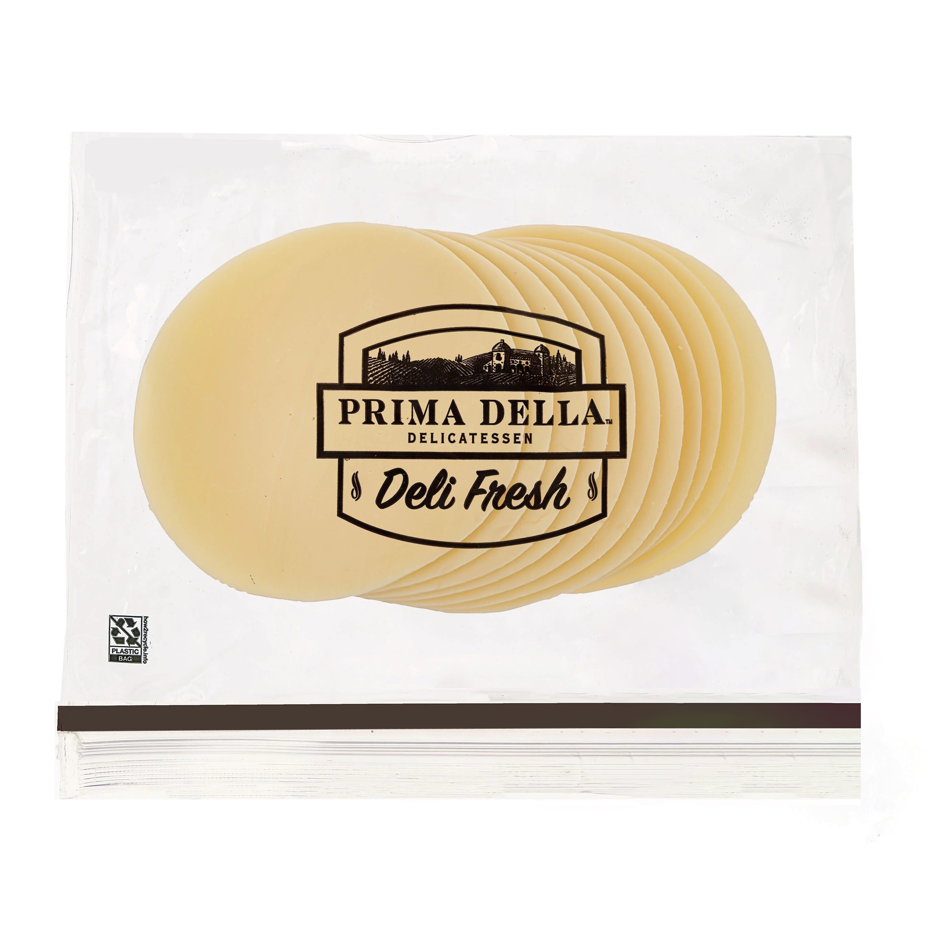 Prima Della Non Smoked Provolone Cheese, Freshly Sliced (Fresh, Plastic Bag) thumbnail 2