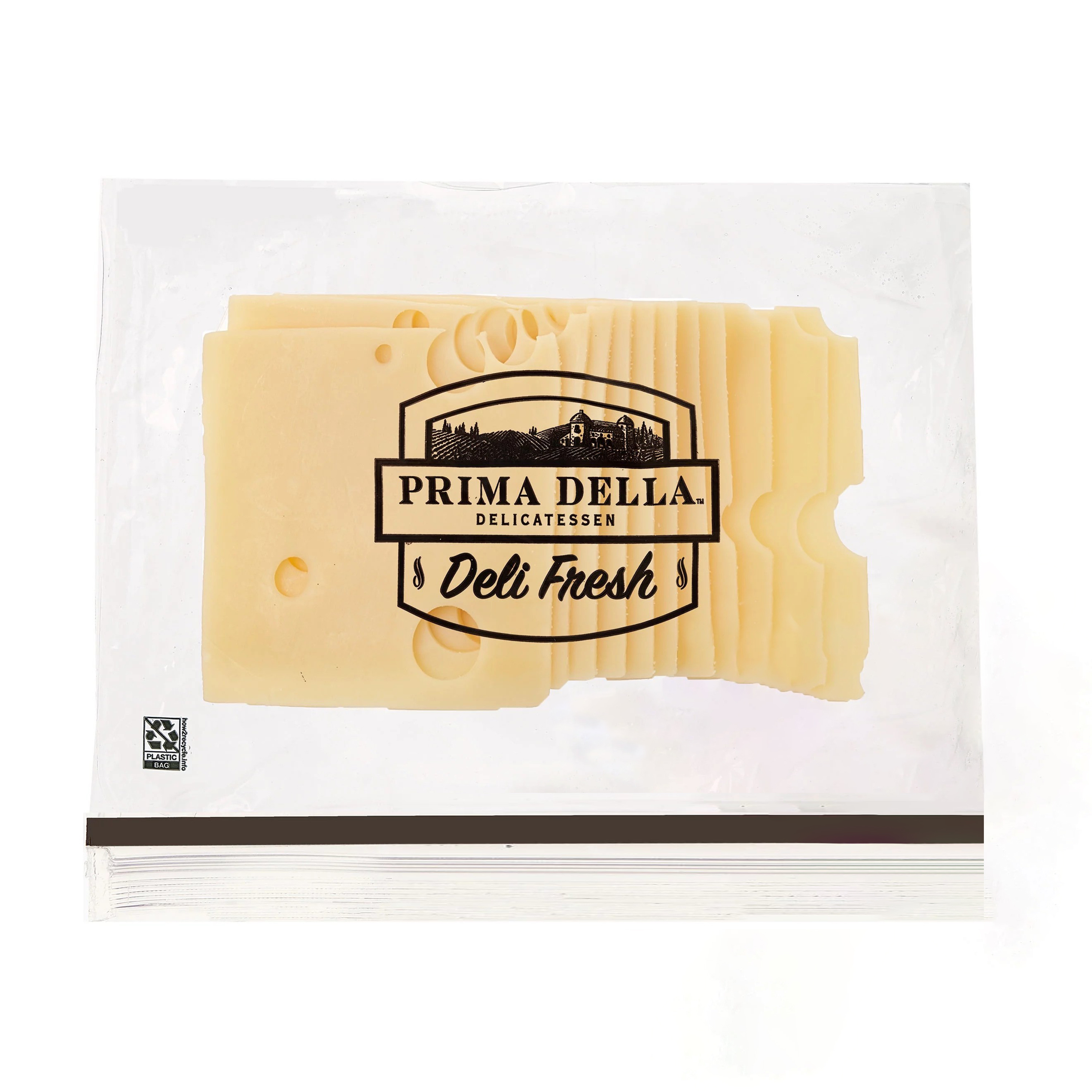 Prima Della Swiss Cheese, Sliced (Fresh, Plastic Bag)