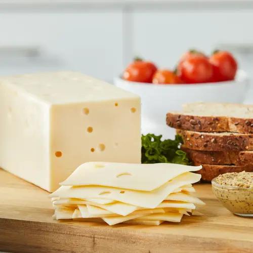 Prima Della Swiss Cheese, Sliced (Fresh, Plastic Bag) thumbnail 3