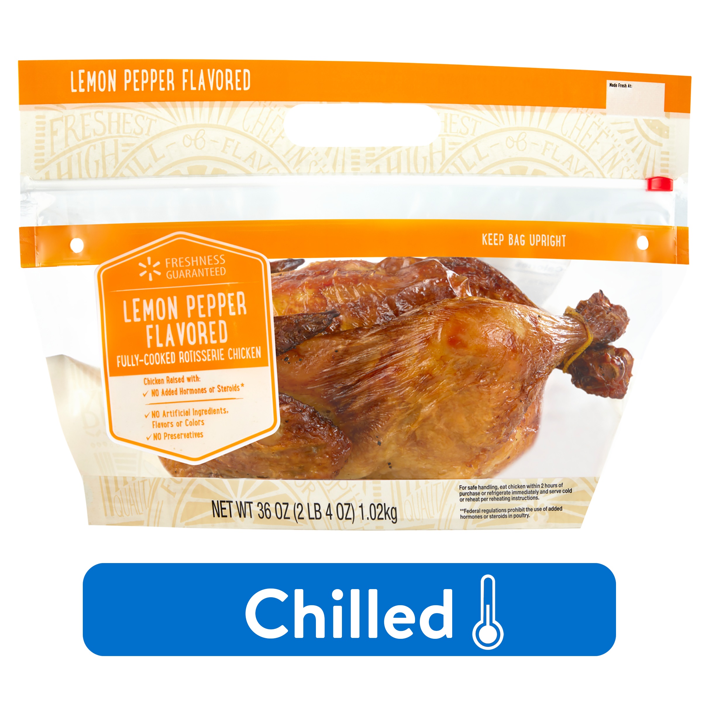 Freshness Guaranteed Lemon Pepper Rotisserie Chicken, 36 oz (Chilled) thumbnail 2