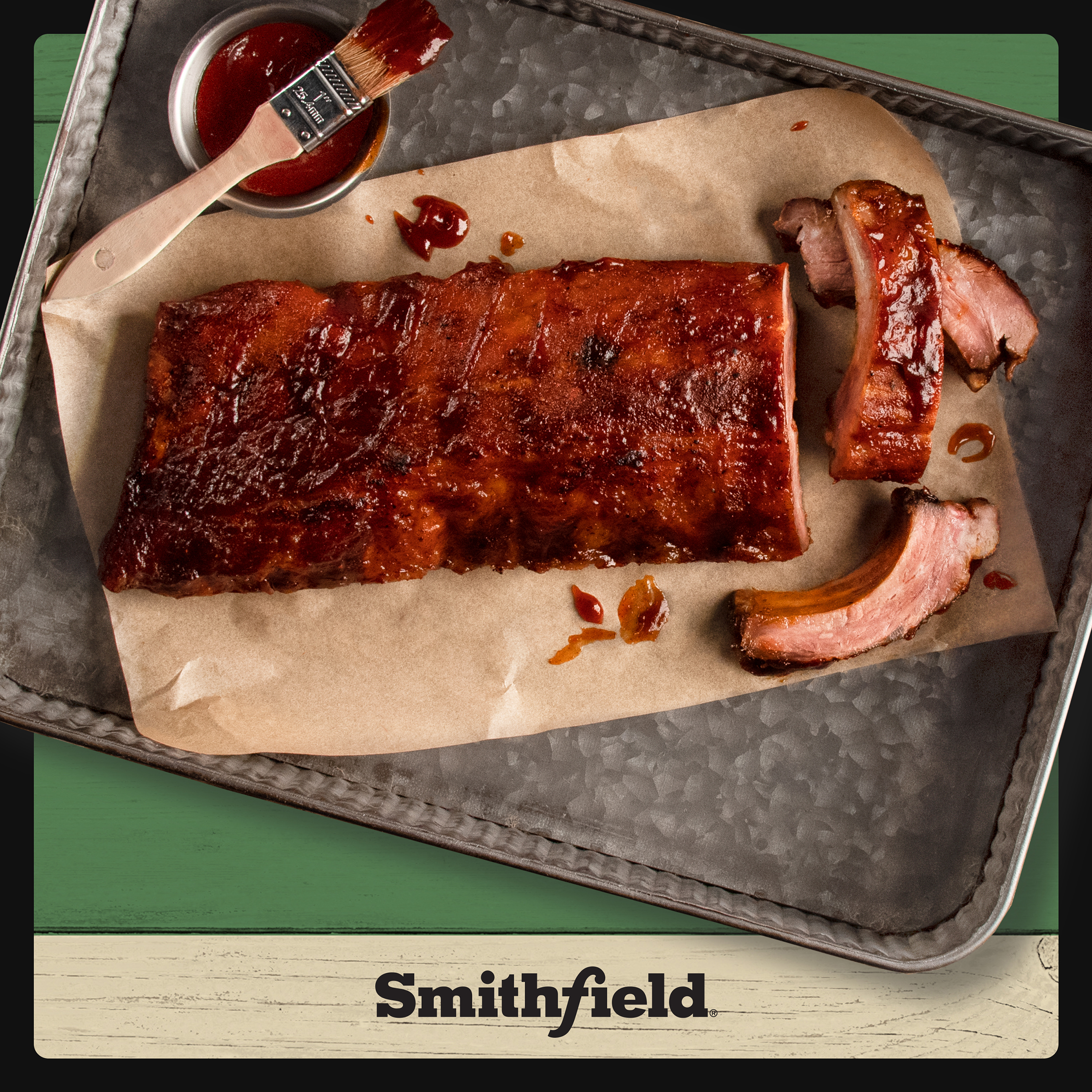 Smithfield All Natural Fresh Pork St Louis Style Sparerib, Extra Meaty, 3.5 - 4.7 lb thumbnail 3