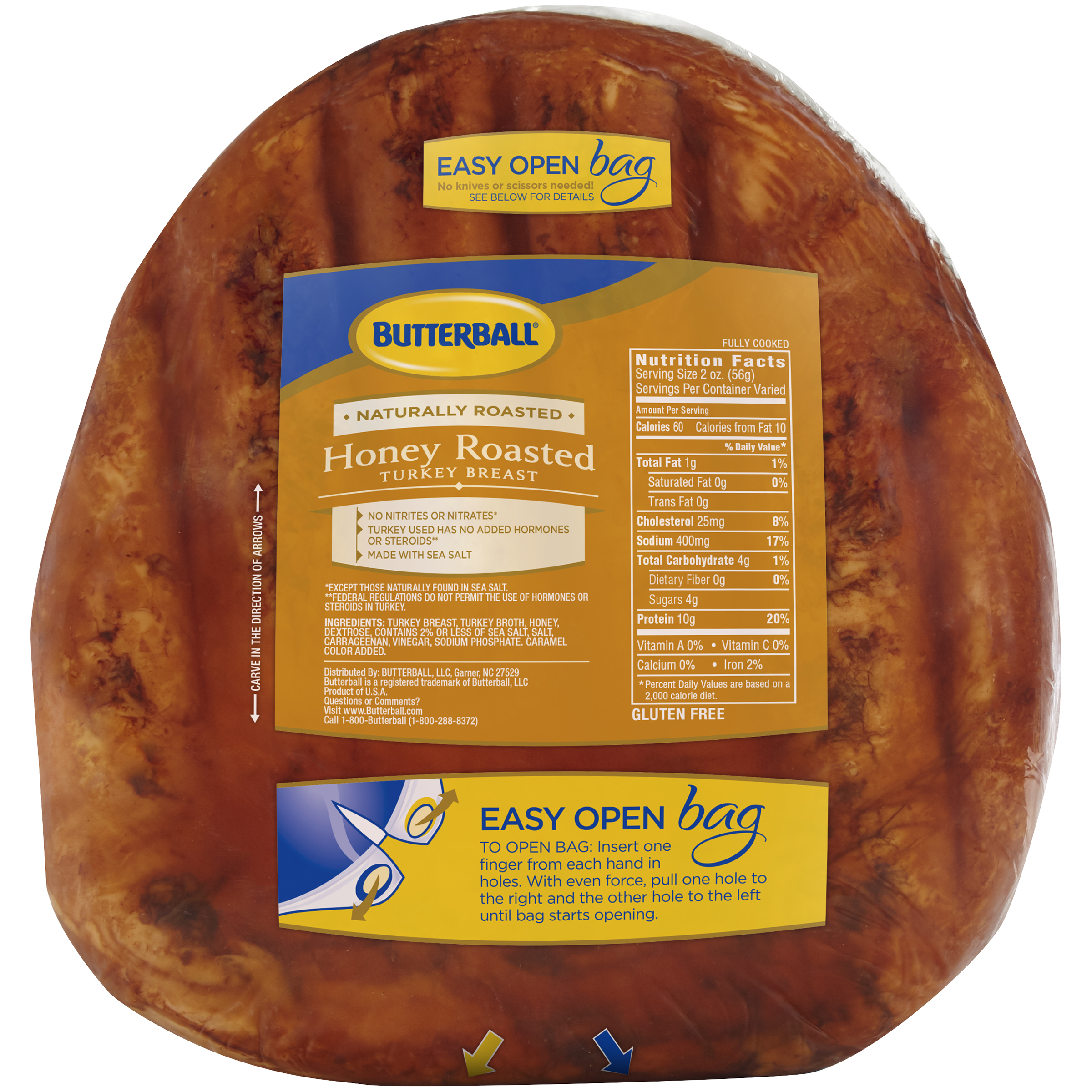 Butterball Gluten-Free Honey Roasted Turkey Breast, Deli-Sliced thumbnail 4