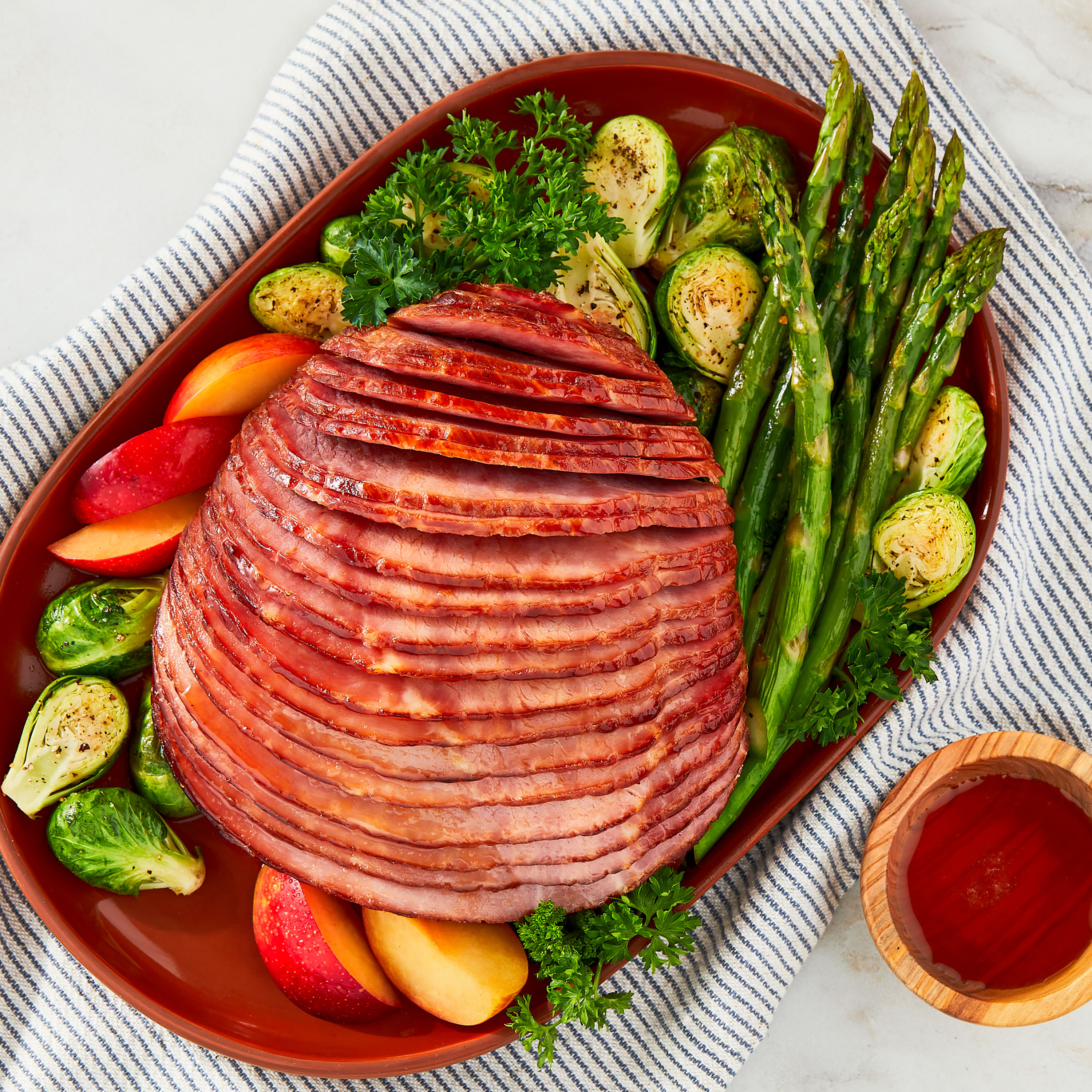 Marketside Boneless Spiral-Cut Peach Glazed Hickory Smoked Ham, 2-4.8 lbs thumbnail 2