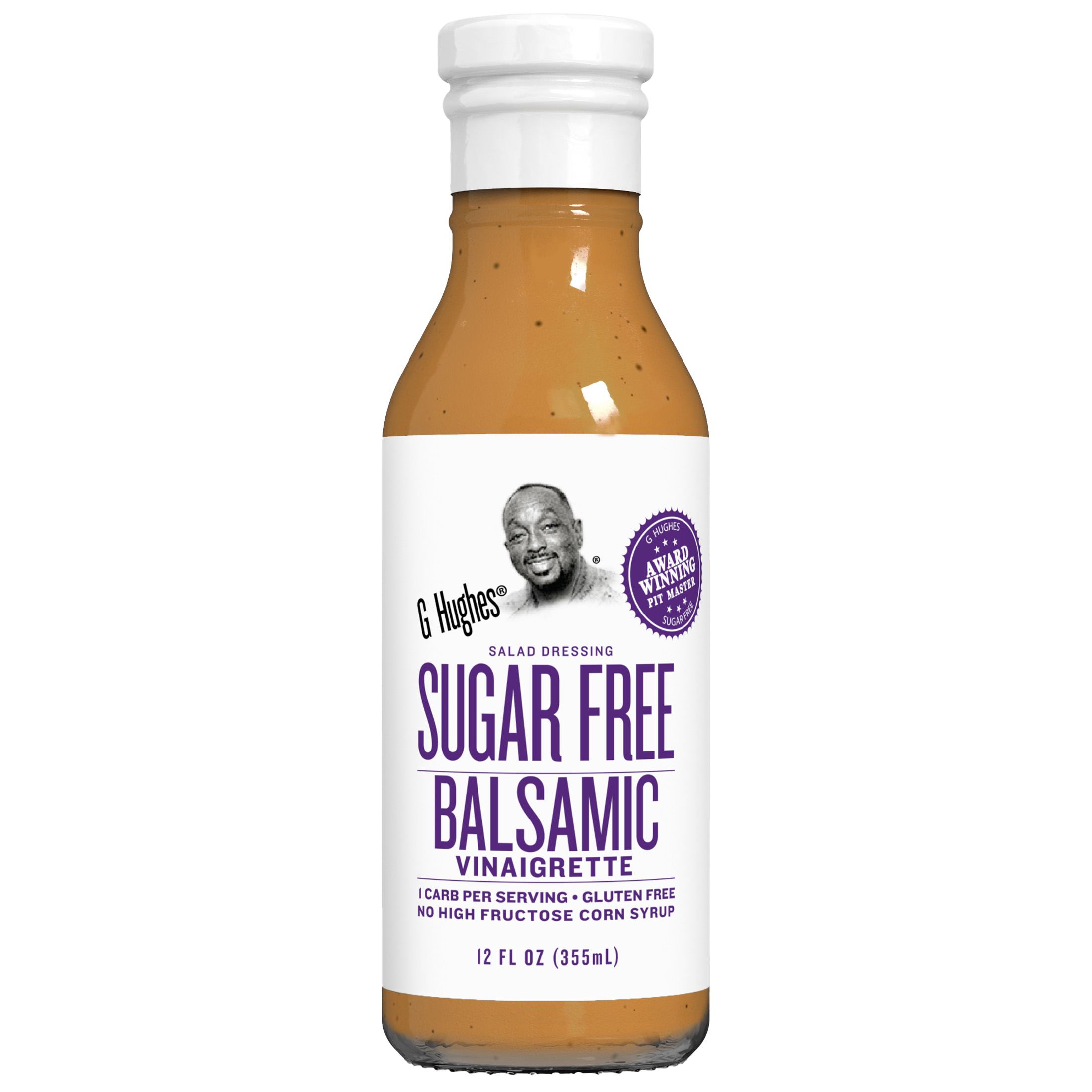 G Hughes Sugar Free Balsamic Vinaigrette Salad Dressing, 12 oz
