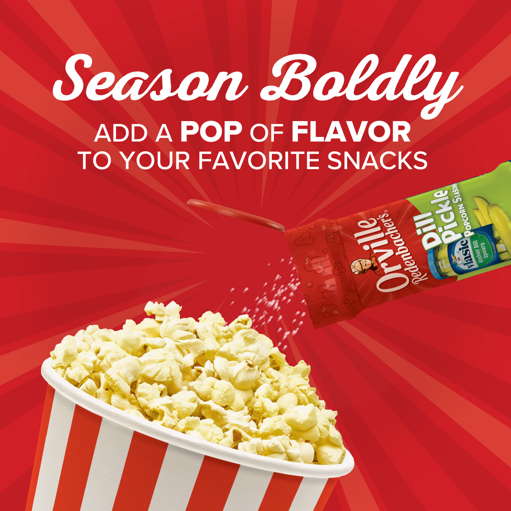 Orville Redenbacher's Vlasic Dill Pickle Flavored Popcorn Seasoning, 2.6 oz. thumbnail 3