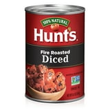 Hunt's Fire Roasted Diced Tomatoes, Natural Canned Tomatoes Made without Artificial Preservatives or Ingredients, 14.5 oz Can