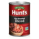Hunt's Fire Roasted Diced Tomatoes, Natural Canned Tomatoes Made without Artificial Preservatives or Ingredients, 14.5 oz Can
