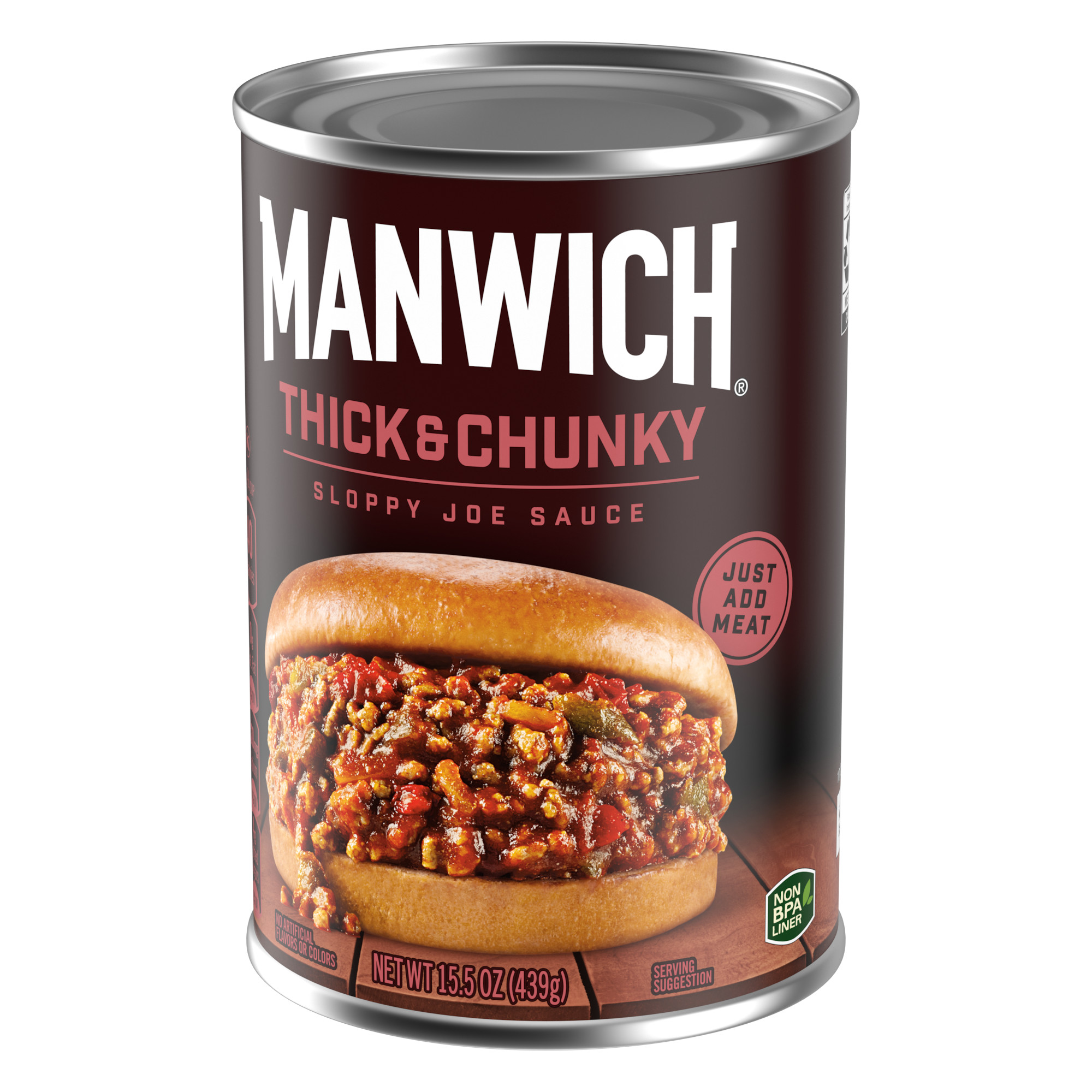 Manwich Sloppy Joe Sauce, Thick and Chunky, Canned Sauce, 15.5 oz. thumbnail 3