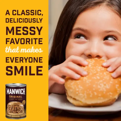 Manwich Original Sloppy Joe Sauce, Canned Sauce, 15 oz thumbnail 4