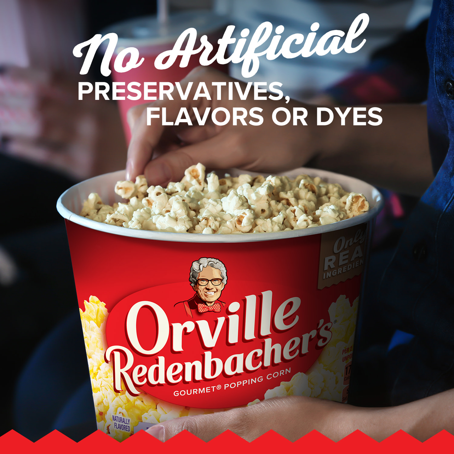 Orville Redenbacher's Movie Theater Butter Microwave Popcorn Tub, 3.29 oz thumbnail 4