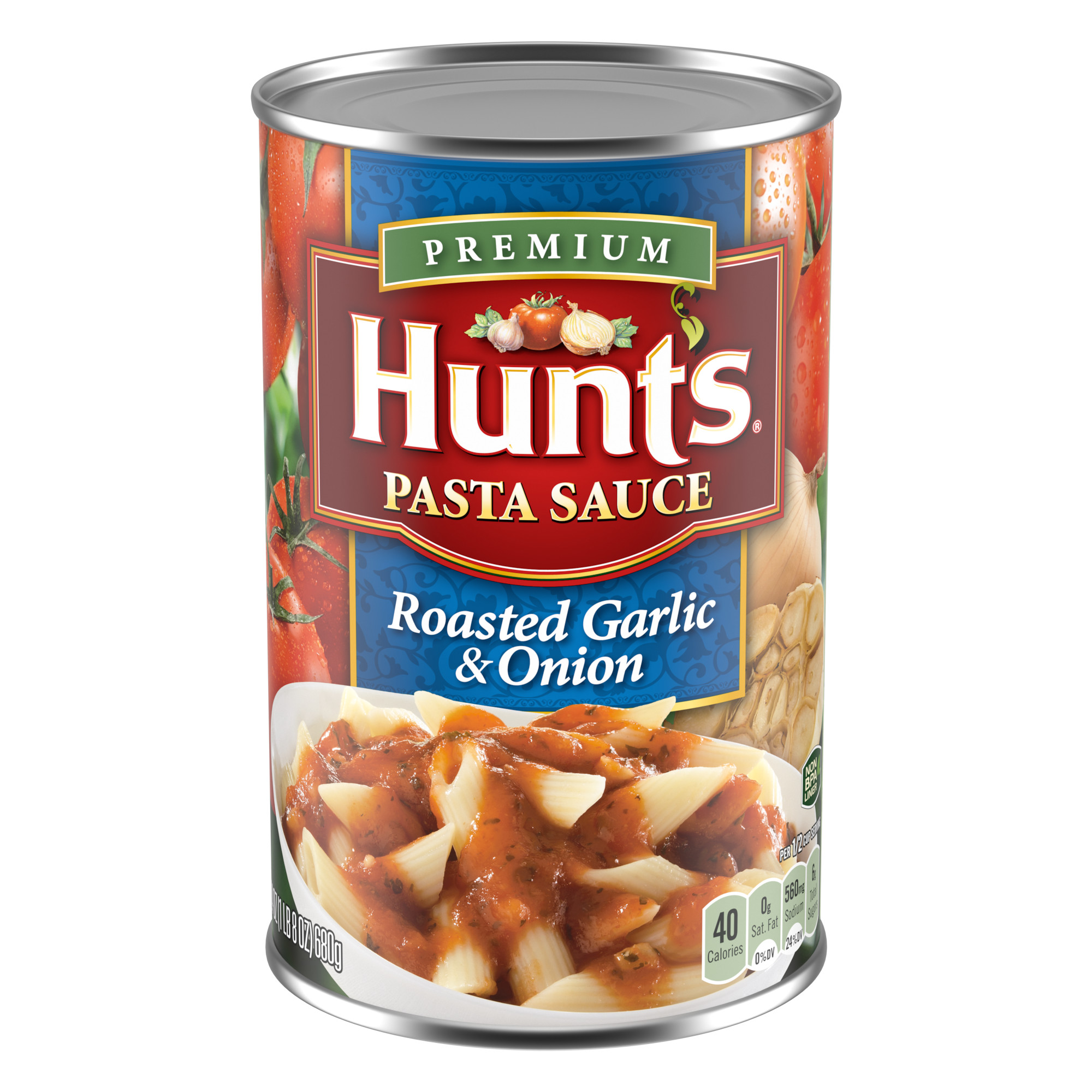 Hunt's Roasted Garlic and Onion Pasta Sauce, 24 oz Can