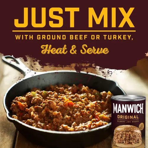 Manwich Original Sloppy Joe Sauce, Canned Sauce, 24 oz. thumbnail 2