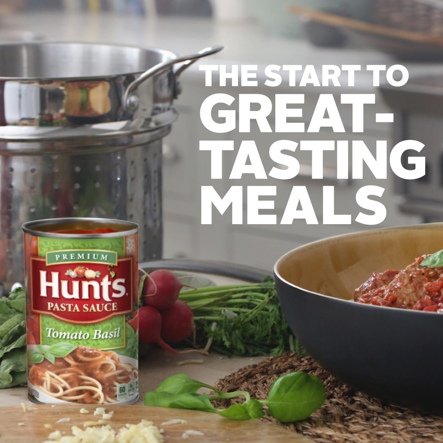 Hunt's Tomato Basil Pasta Sauce, 24 oz Can thumbnail 2