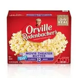 Orville Redenbacherâ€™s Movie Theater Butter Popcorn, Microwave Popcorn, 12 Count