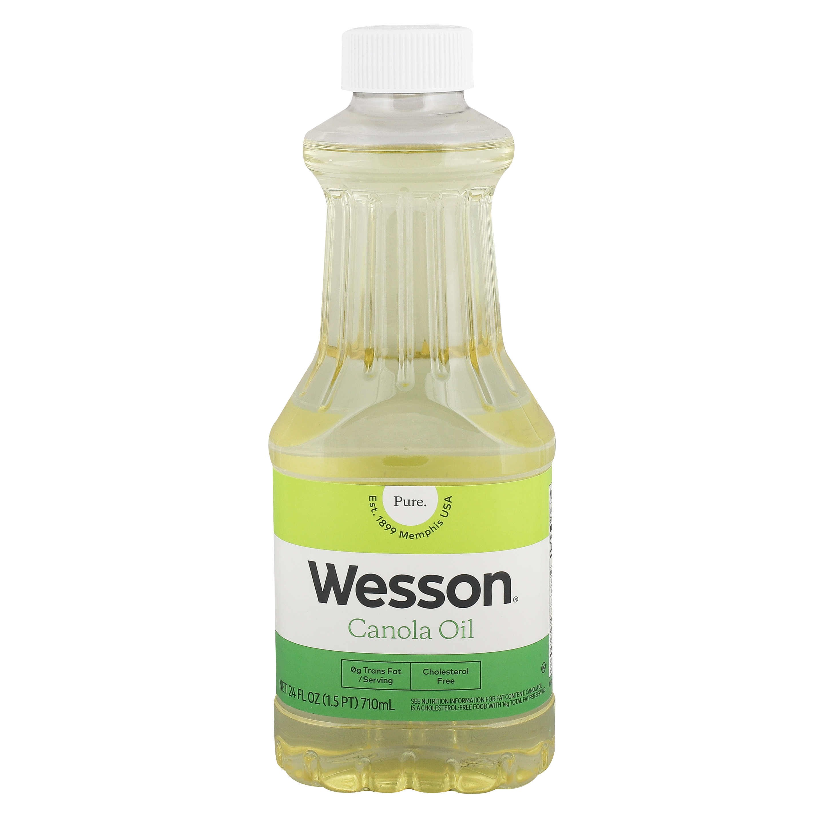 WESSON Pure & Cholesterol Free Canola Oil, 24 fl oz