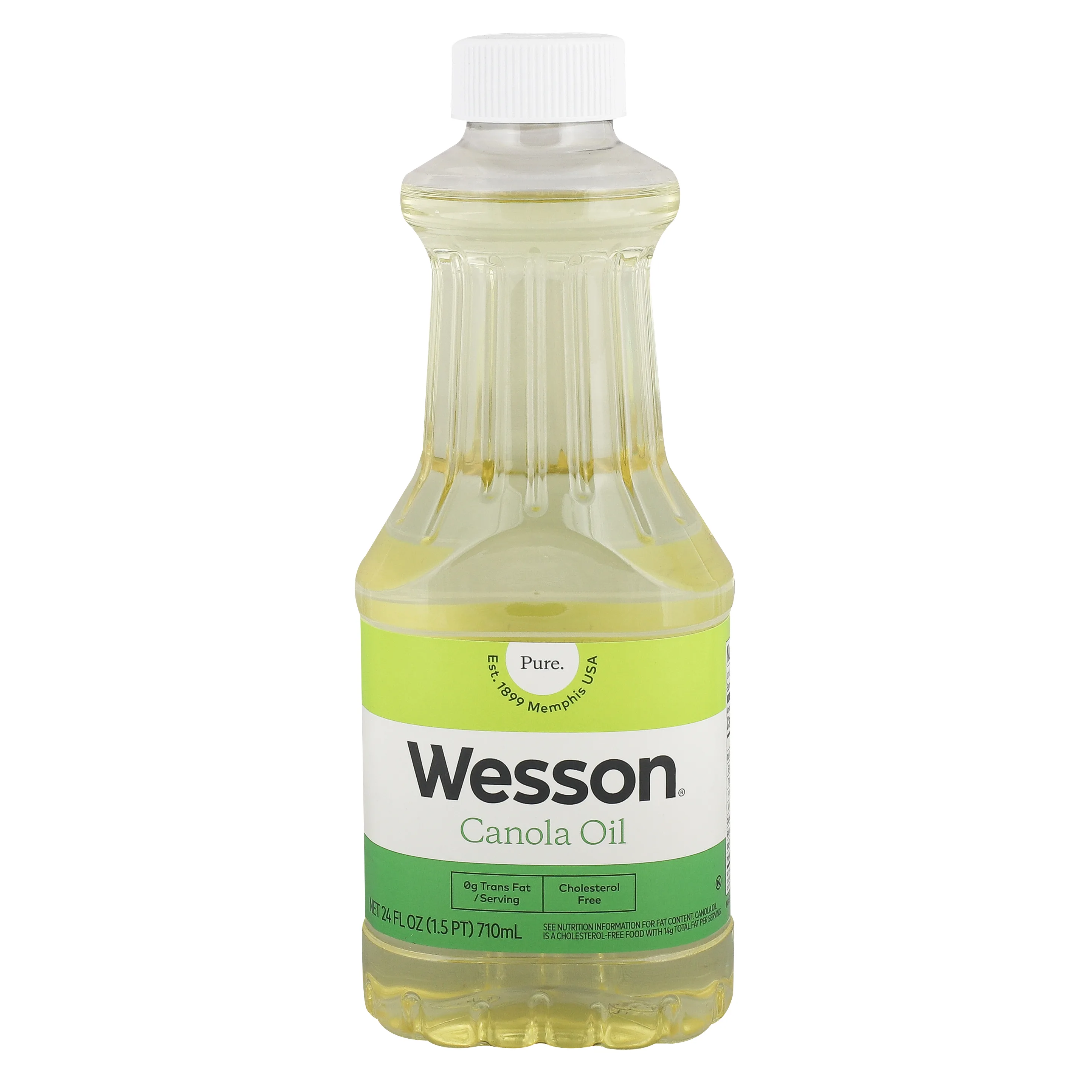 WESSON Pure & Cholesterol Free Canola Oil, 24 fl oz
