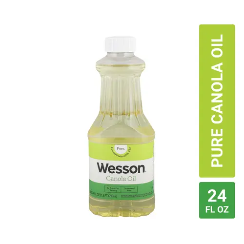 WESSON Pure & Cholesterol Free Canola Oil, 24 fl oz thumbnail 2