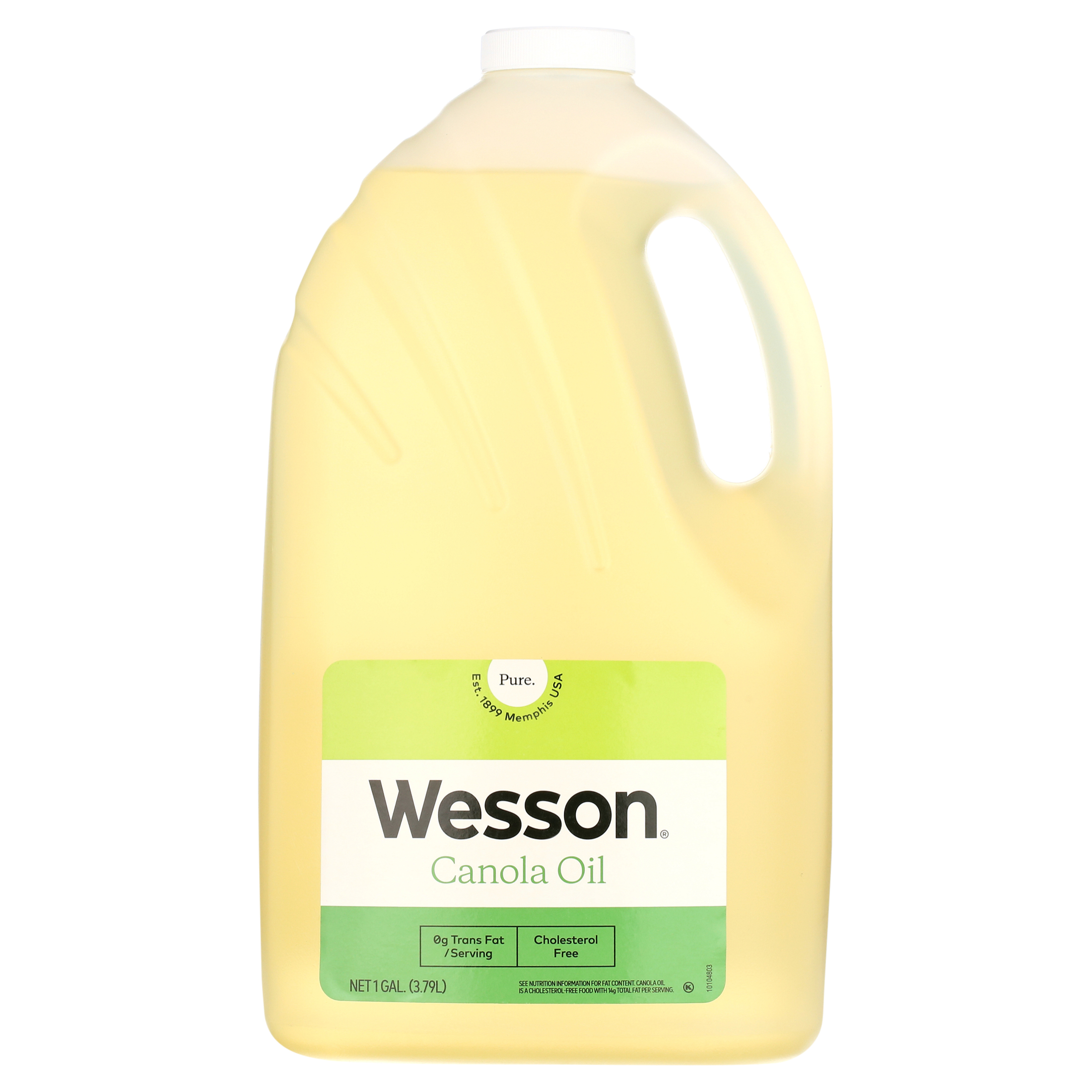 Wesson Pure & Cholesterol Free Canola Oil, 128 fl oz