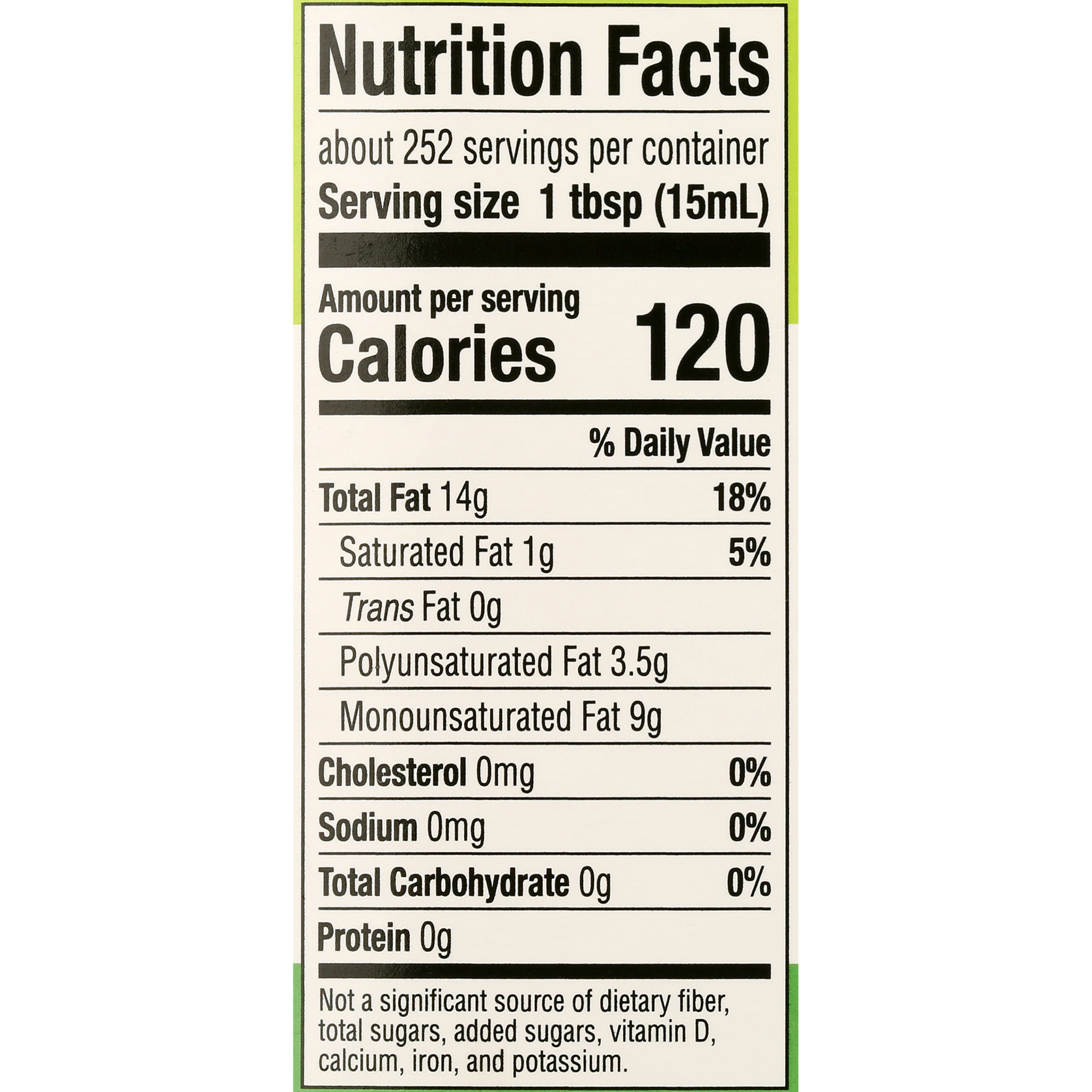 Wesson Pure & Cholesterol Free Canola Oil, 128 fl oz thumbnail 3