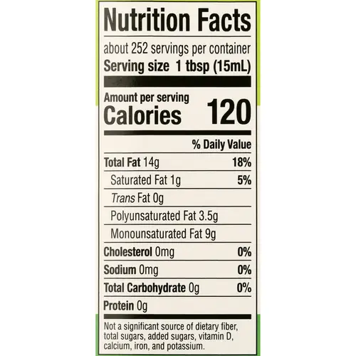 Wesson Pure & Cholesterol Free Canola Oil, 128 fl oz thumbnail 3