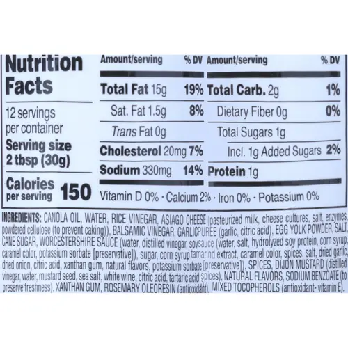 Briannas Home Style, Asiago Caesar Dressing, 12 fl oz (355 ml) thumbnail 3