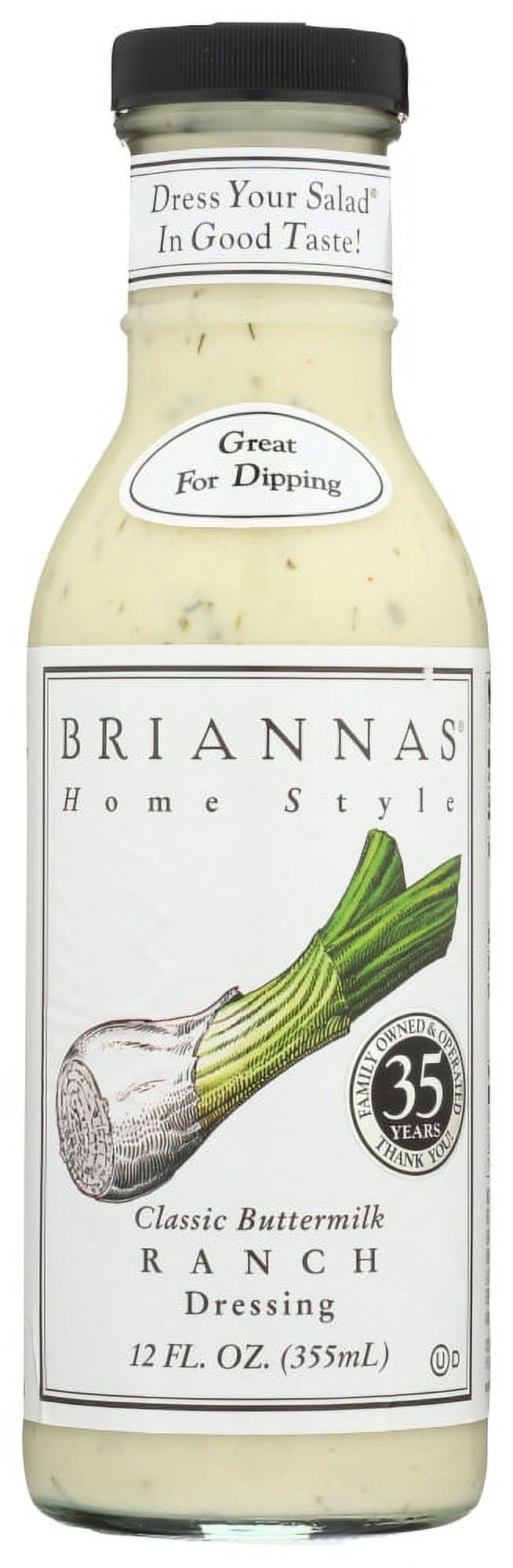 Briannas Home Style Classic Buttermilk Ranch Dressing, 12 Fl Oz