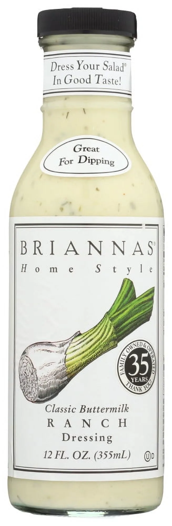 Briannas Home Style Classic Buttermilk Ranch Dressing, 12 Fl Oz