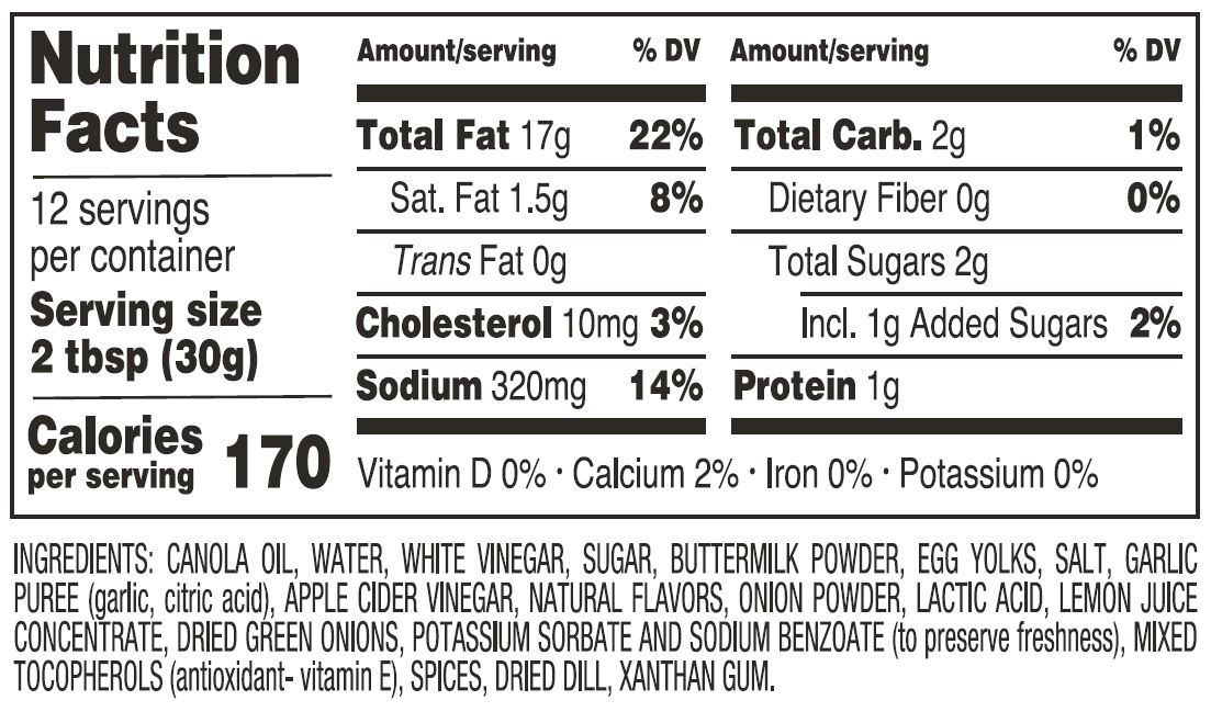 Briannas Home Style Classic Buttermilk Ranch Dressing, 12 Fl Oz thumbnail 3