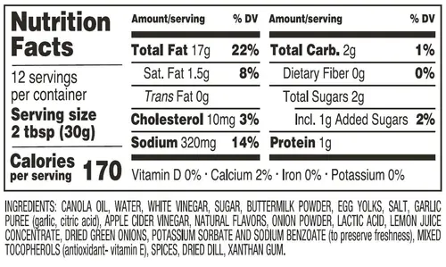 Briannas Home Style Classic Buttermilk Ranch Dressing, 12 Fl Oz thumbnail 3