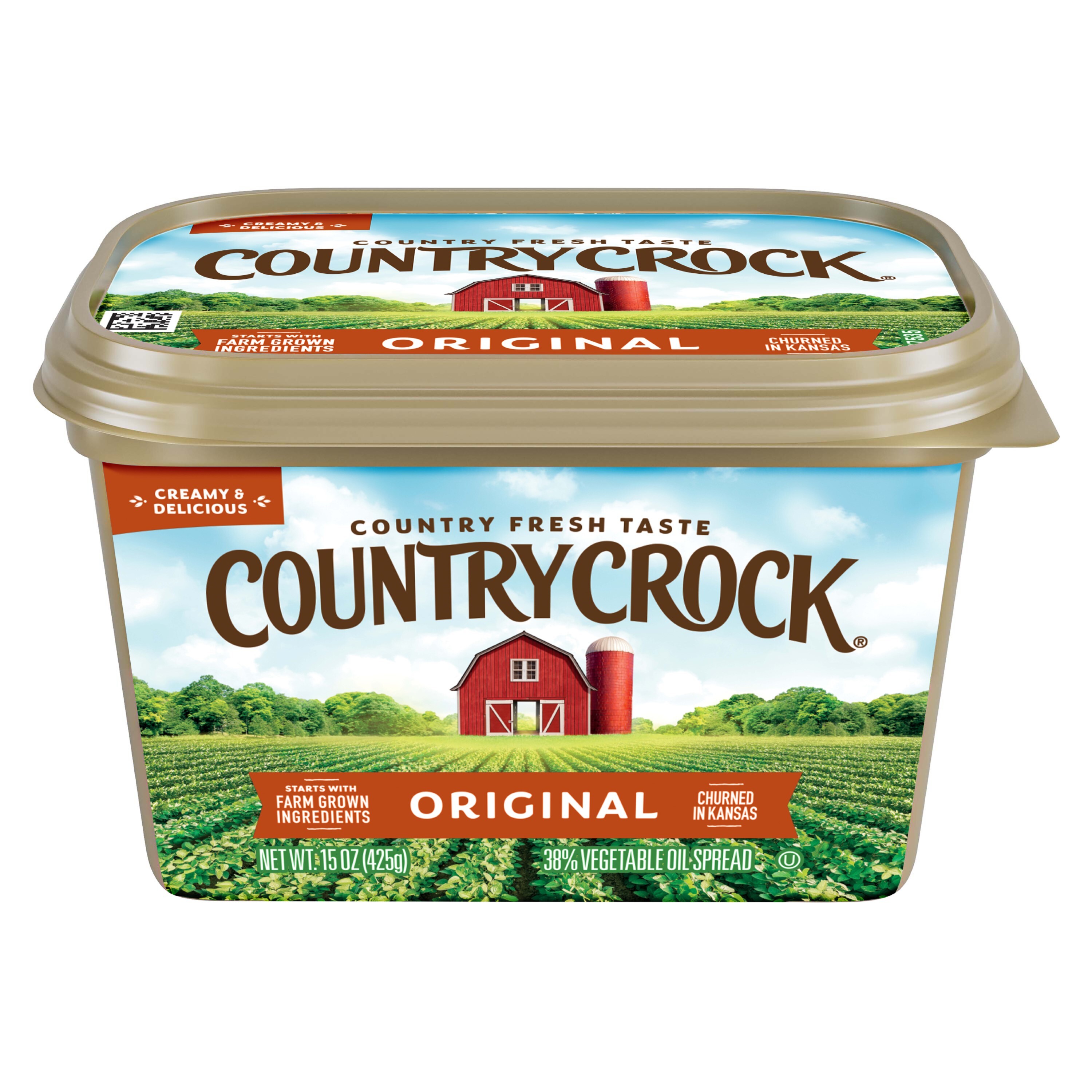 Country Crock Original Vegetable Oil Spread, 15 oz Tub (Refrigerated) thumbnail 2